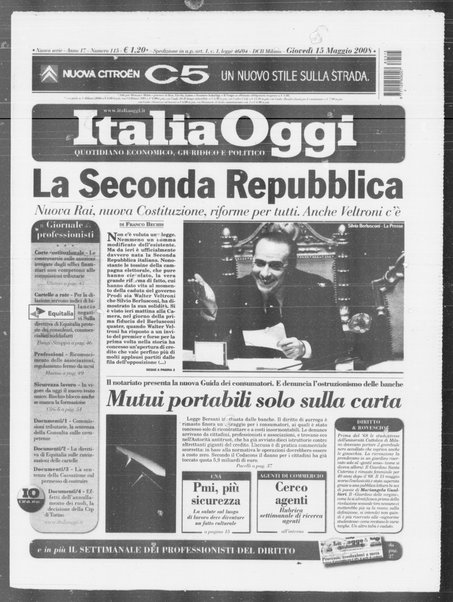 Italia oggi : quotidiano di economia finanza e politica